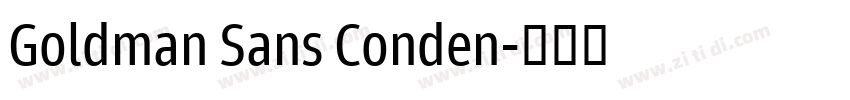 Goldman Sans Conden字体转换